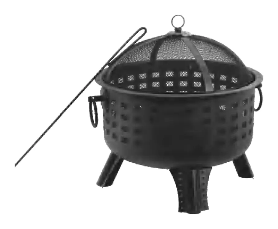 Portable Fire Pit with Mesh Screen