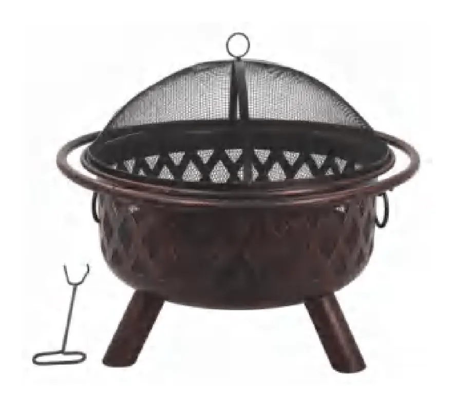 Large Fire Pit with Spark Dome